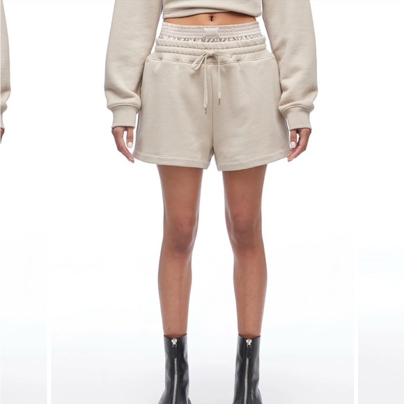 3.1 Phillip Lim Pants - 3.1 PHILLIP LIM sweat shorts with satin boxer waistband